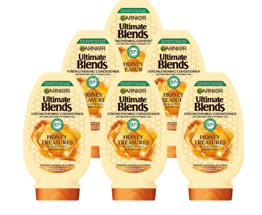 Garnier Ultimate Blends Honey Strengthening Conditioner 400 ml x 6